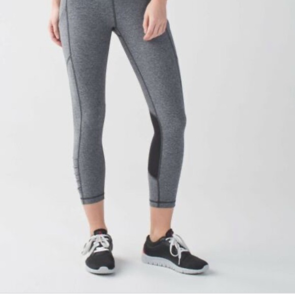 Lululemon Speed Crop Heathered Black - Picture 13 of 14